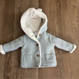 Carter's Light Blue Hooded Jacket with White Lining